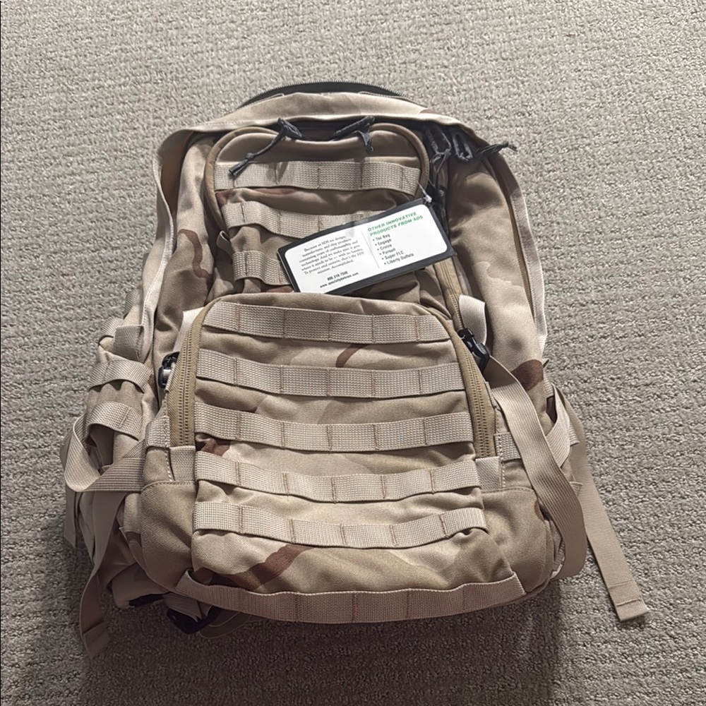 MOLLE Tactical Desert Camo Backpack